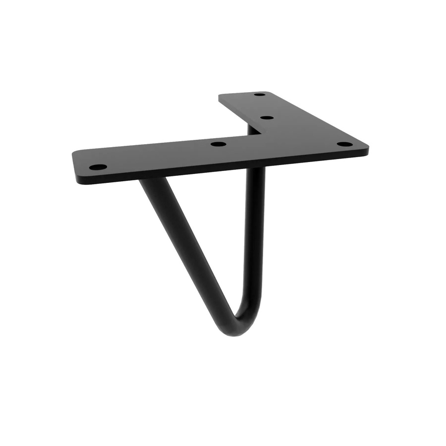 HEVVA Möbelfuß NEAPEL aus Metall in Schwarz Matt, Höhe: 10 cm - Bild 2