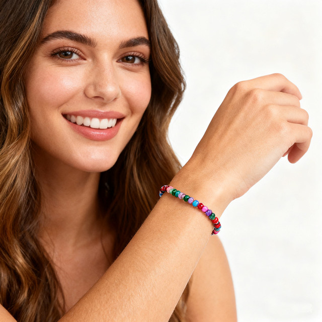 Noter Armband, Rocailles, Bunt, Damen - Bild 1