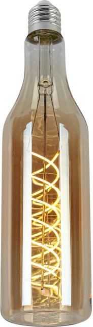 Mömax LED-Leuchtmittel Flasche in Bernsteinfarben mit warmweißem Licht und max. 4 Watt - Bild 1