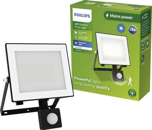Philips LED Außenstrahler Lois Flutlicht mit Bewegungsmelder, 30W, Warmweiß, Schwarz - Bild 1