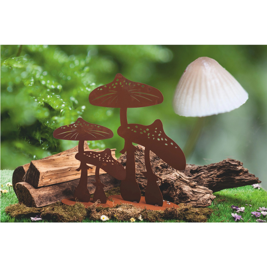 Ferrum Art Design Deko-Figur Fliegenpilz in Edelrost, Farbe: Braun, Höhe: 32 cm - Bild 2