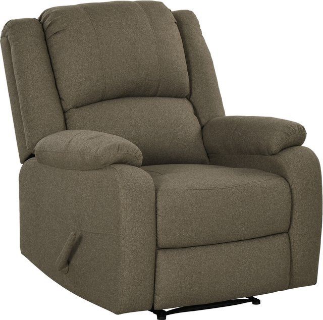 HOMCOM Relaxsessel Braun mit Liegefunktion und Fußstütze aus Stoff für dein Wohnzimmer - Bild 1