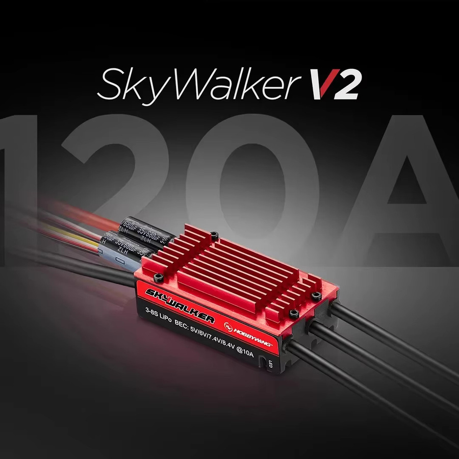 SkyWalker UBEC Bürstenloser ESC mit Rückwärtsantrieb und elektrischer Regulierung für Flugzeugmodelle - Bild 3