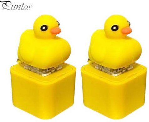Mechanischer Press-Schlüsselanhänger Möwe Mine, LED-Licht, Unisex - Bild 1