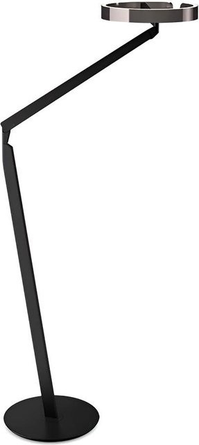 Occhio Gioia LED-Leseleuchte Bodenlampe in Schwarz matt mit Phantom Kopf und höhenverstellbarem Design - Bild 1