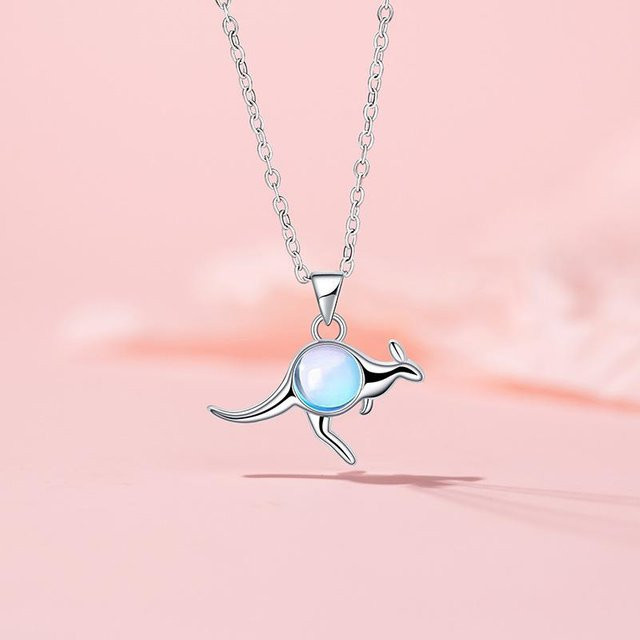 Lucky Star Jewelry Halskette Känguru, Edelstahl, Silber, Damen - Bild 1