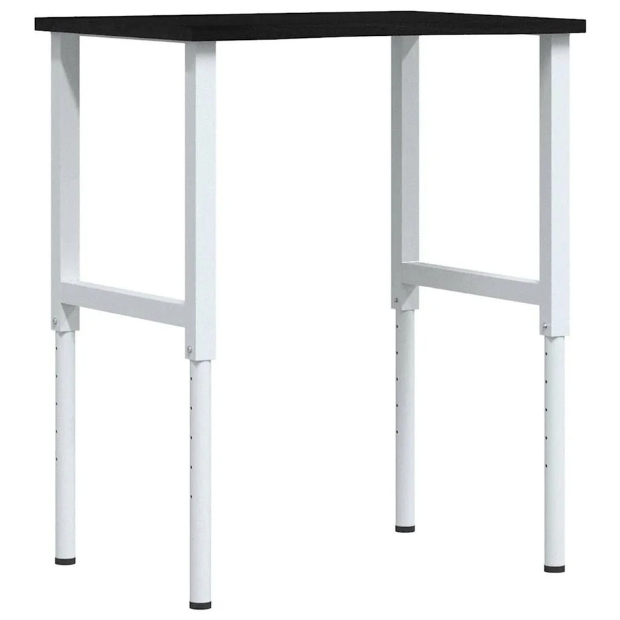 vidaXL Werkbank aus Massivholz Eiche in Dunkelbraun, Höhe: 71,5-98 cm, Breite: 80 cm, Tiefe: 60 cm - Bild 1