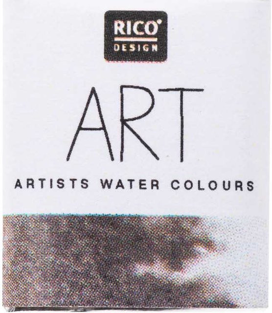 Rico Design ART Künstler Aquarellfarbe Schwarz im halben Näpfchen - Bild 1