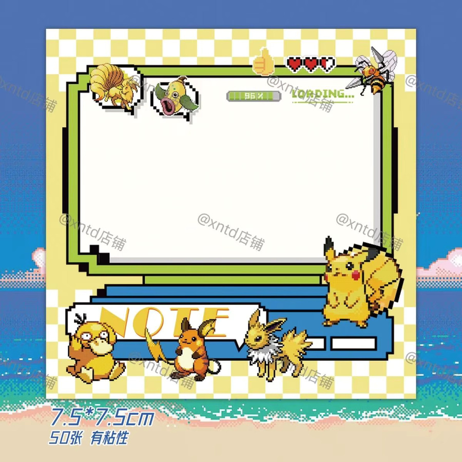 Pokémon Anime Memo-Notizbuch für Schüler in Mehrfarbig - Bild 2