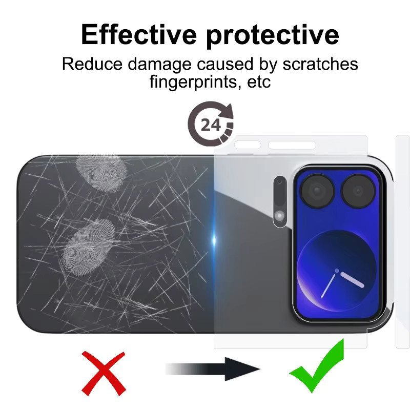 Hydrogel Schutzfolie für Xiaomi 17 Pro Max und Xiaomi 17, Transparent, Vollständige Abdeckung für Rückseite und Display - Bild 6