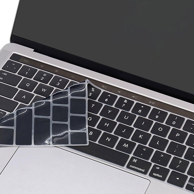 Transparente Tastaturabdeckung für Apple MacBook Pro mit Touch Bar 13 und 15 Zoll (Modell A2159, A1706, A1707, A1989, A1990) - Bild 1