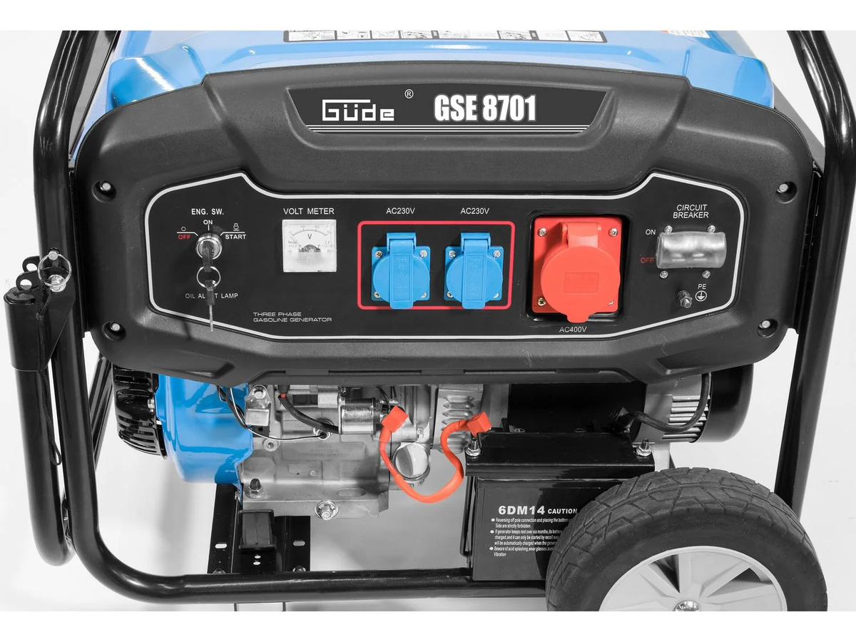 Güde Stromerzeuger GSE 8701 RS Benzin Blau - Bild 3