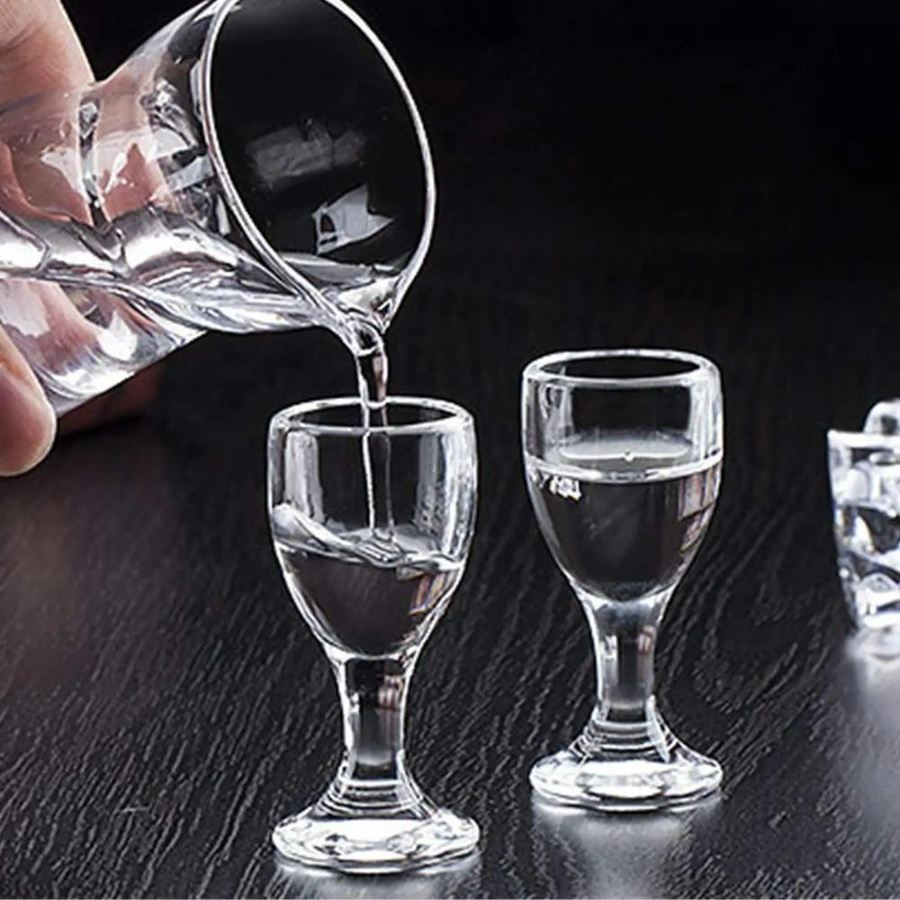 6er Set Mini Schnapsgläser für Sake und Baijiu, transparent, 10 ml pro Glas - Bild 5