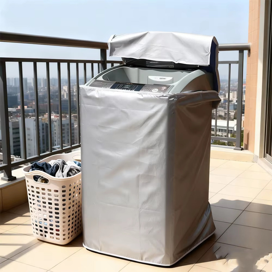 Haier Top-Load-Waschmaschinenabdeckung mit Reißverschluss in Grau - Bild 3