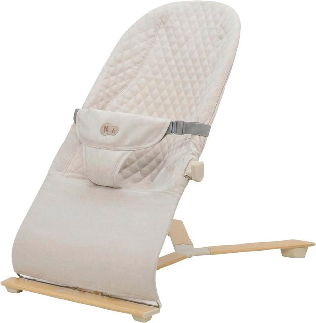 Kinderkraft Babywippe MIMI in Beige mit Holz- und Metallelementen - Bild 1