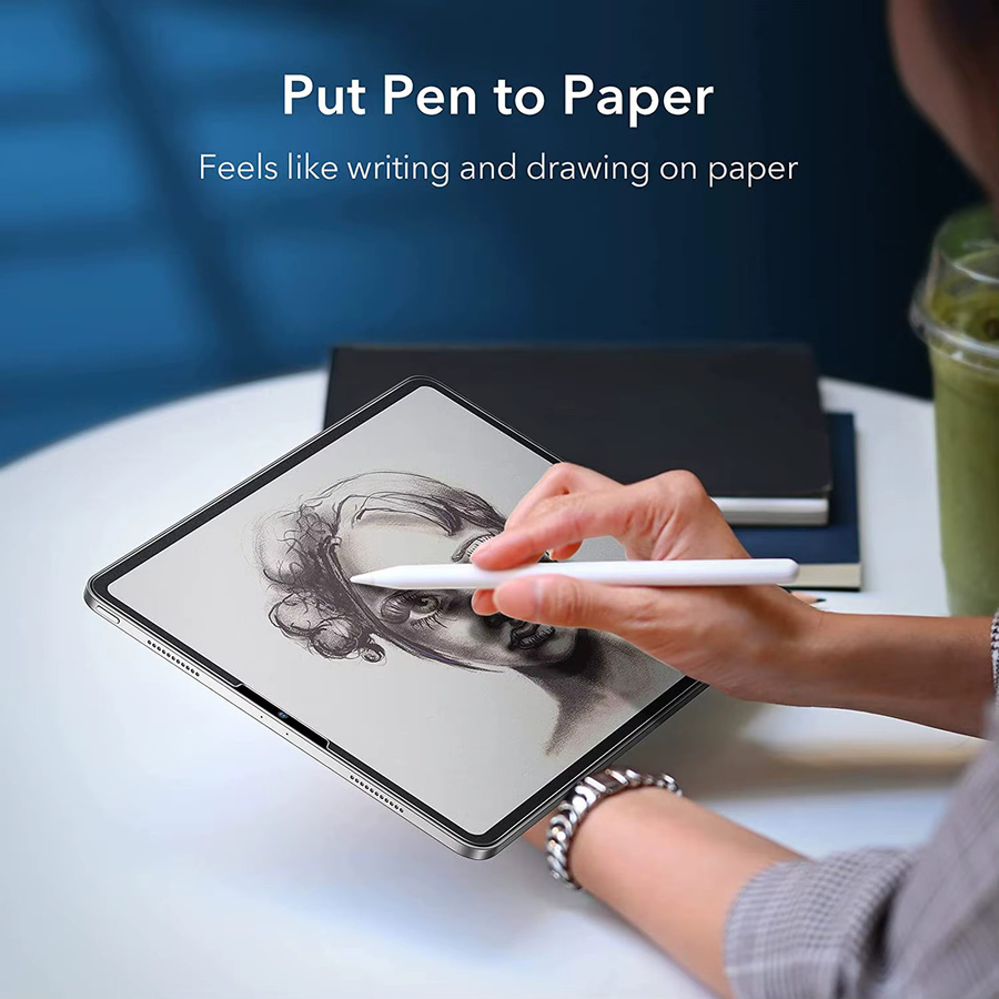 2 Stück Displayschutzfolie Malen wie Schreiben für Apple iPad Pro, Air, Mini und iPad Generationen in Transparent - Bild 3