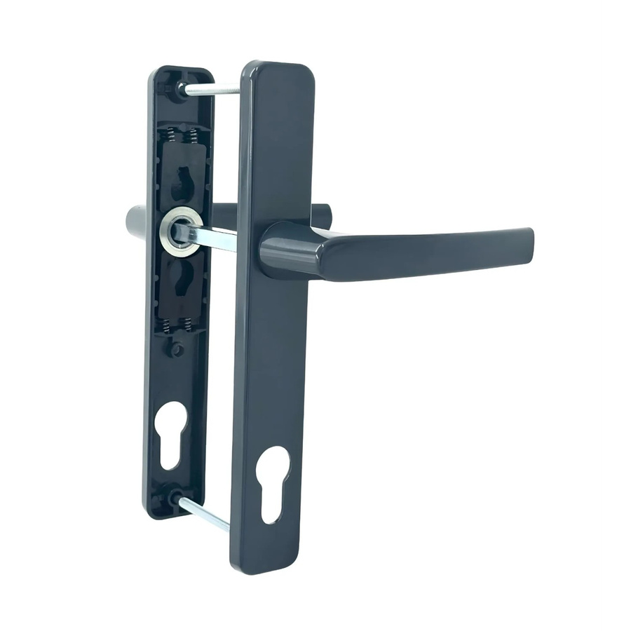 Panto Griffgarnitur Smart Line in Anthrazit mit Aluminium-Finish und Schraubbefestigung - Bild 2
