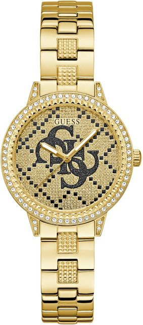 Guess Damenuhr, Quarz, Edelstahl, Gold, 34 mm, 3 ATM - Bild 1