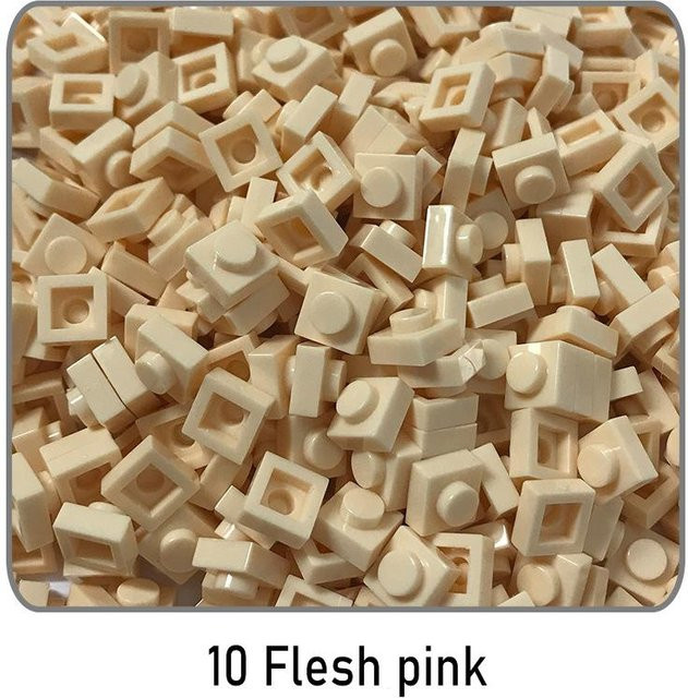 IAJIALE Bausteine Dünne Figuren Steine 1x1, 100-teiliges Set, Zubehör - Bild 1