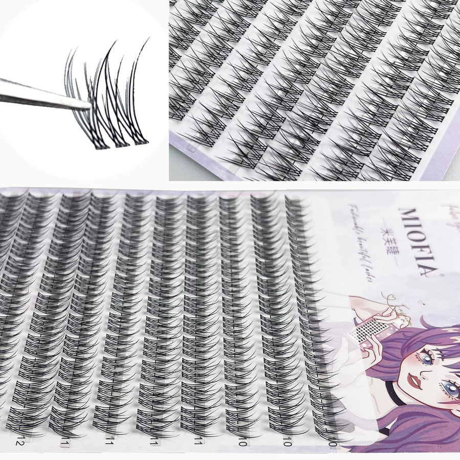 MIOFIA A-MIX Künstliche Wimpern, 120 Bundles, Natürlich, Unisex - Bild 4