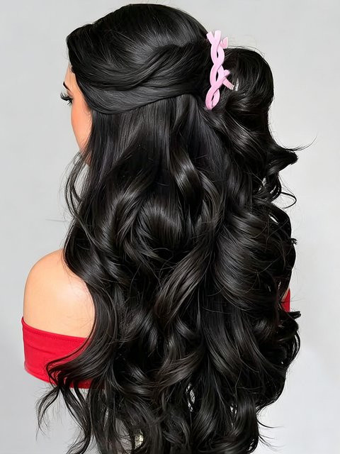 HJ WEAVE BEAUTY Body Wave Lace Front Perücke, 100% Echthaar, Damen - Bild 1