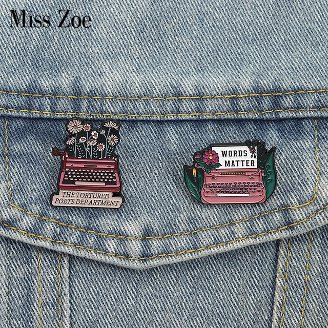 Miss Zoe Brosche Emaille, Bunt, Retro - Bild 1