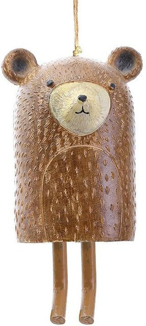 Tierisches Windspiel als Gartenanhänger von Yiran Furniture in Braun aus Harz - Bild 1