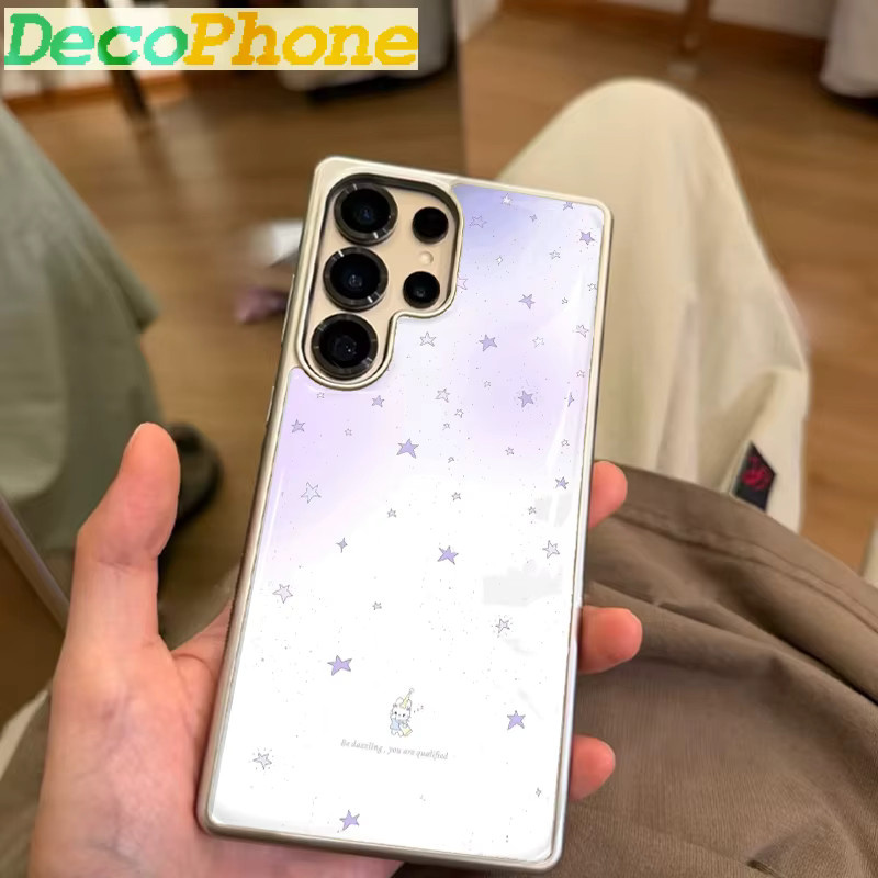 Sturzsichere Samsung Galaxy Handyhülle mit lila Sternen aus Epoxy für Samsung Galaxy S23 S24 S25 S26 Plus FE Ultra Edge - Bild 3