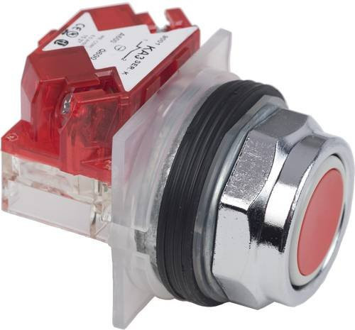 Schneider Electric 9001KR1RH6 Drucktaster rot Ø 30 mm ohne Rastung mit 1Ö und IP66 Schutzart - Bild 1