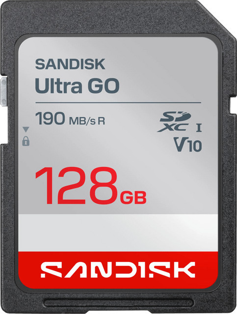 SanDisk Ultra GO SDXC Speicherkarte 128GB in Grau - Bild 1