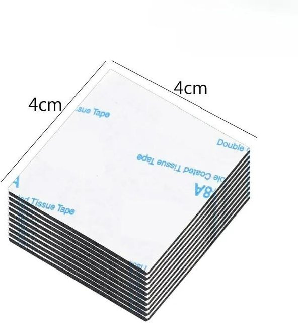 Binchi Outdoor Equipment Selbstklebende Schaumstoff-Klebepads Doppelseitiges Montageband in Schwarz oder Weiß, 30 Stück, Dicke: 2,1 mm - Bild 1