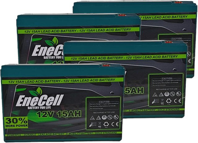 ENEWAY BleiGELAkkupack 48V 15Ah für Revoluzzer XT90 in Schwarz - Bild 1