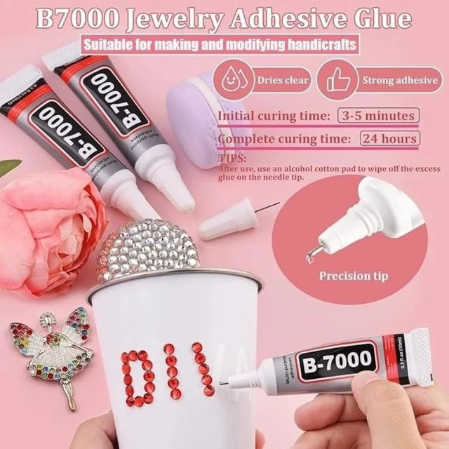 LOOLIFL B7000 Mehrzweck-Kleber, transparenter Flüssigkleber für Reparaturen und DIY-Bastelarbeiten, 3,0 ml - Bild 1