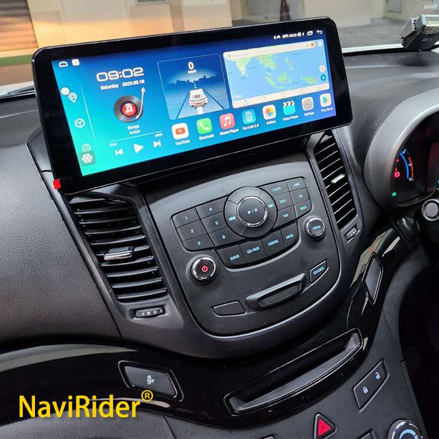 Jetalon Android Auto Radio mit 12,3 Zoll QLED Bildschirm, Carplay und GPS Navigation für Chevrolet Orlando 2011-2015, Schwarz - Bild 1