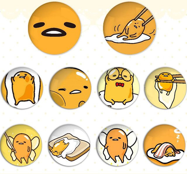 Kayou Abzeichen Pins G-Gudetama Kawaii - Bild 1