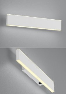 Wandleuchte HELL DELTA-B Akku in Weiß mit dimmbarer LED und warmweißem Licht - Bild 1