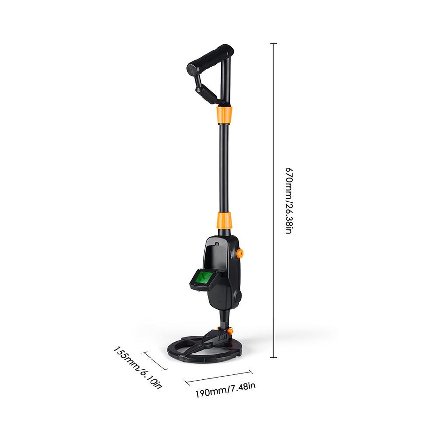 KKmoon Goldgräber Schatzjäger Handmetalldetektor mit Rake & Shovel - Bild 2