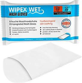 WIPEX WET Waschhandschuhe, Unisex, mit Bisabolol, 8 Stück - Bild 1