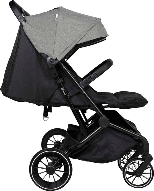 Babygo Zwillingswagen GO Twice Kombi Kinderwagen grau - Bild 1