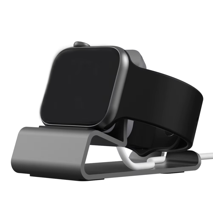 CAOWTAN Ladeständer für Apple Watch, Aluminium, Silikon, Unisex - Bild 2