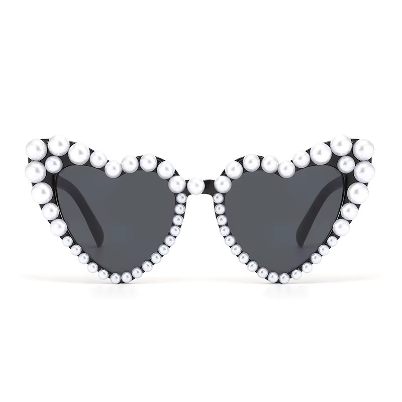 Glazzy Sonnenbrille Herzform, Vollrand, Kunststoff, Damen, pink - Bild 2