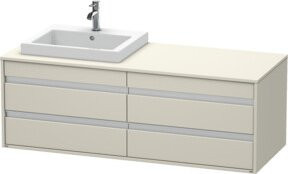 Duravit Waschtischunterschrank Ketho in Tau, B/T/H: 140 x 55 x 49,6 cm - Bild 1