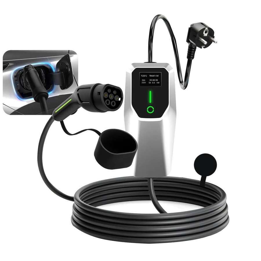 Junsun EV Ladegerät 3,5 kW mit 8 m Type 2 Kabel, 1-phasig, 6-16A - Bild 2