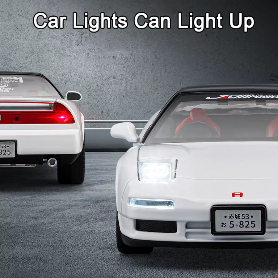 MAKEDA Honda NA1 Supra, Modellauto, 1:22, Metall, Licht und Sound, Rot - Bild 3