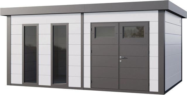 Telluria Gerätehaus Classico Weiß B/H/T: 568 x 265 x 388 cm - Bild 1