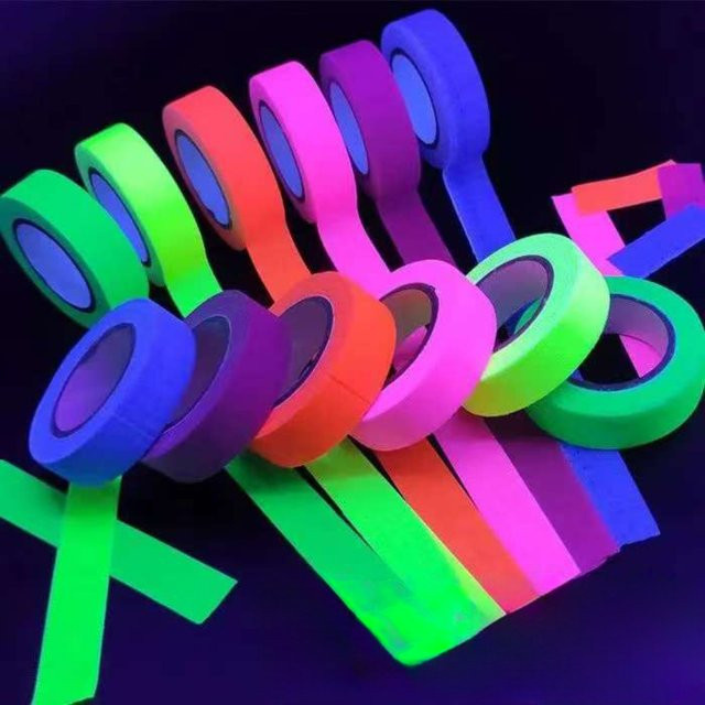 Neon Gaffer Klebeband in Multicolour für UV-Schwarzlicht und Glow-Partys - Bild 1