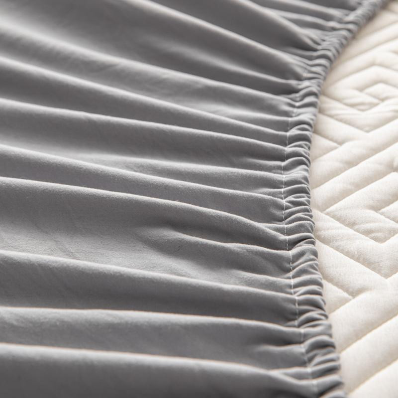 Wasserdichter Matratzenschoner aus Jacquard von Yiran Furniture, Waschbare Matratzenauflage aus Polyester, B/T: 120 x 200 cm - Bild 2