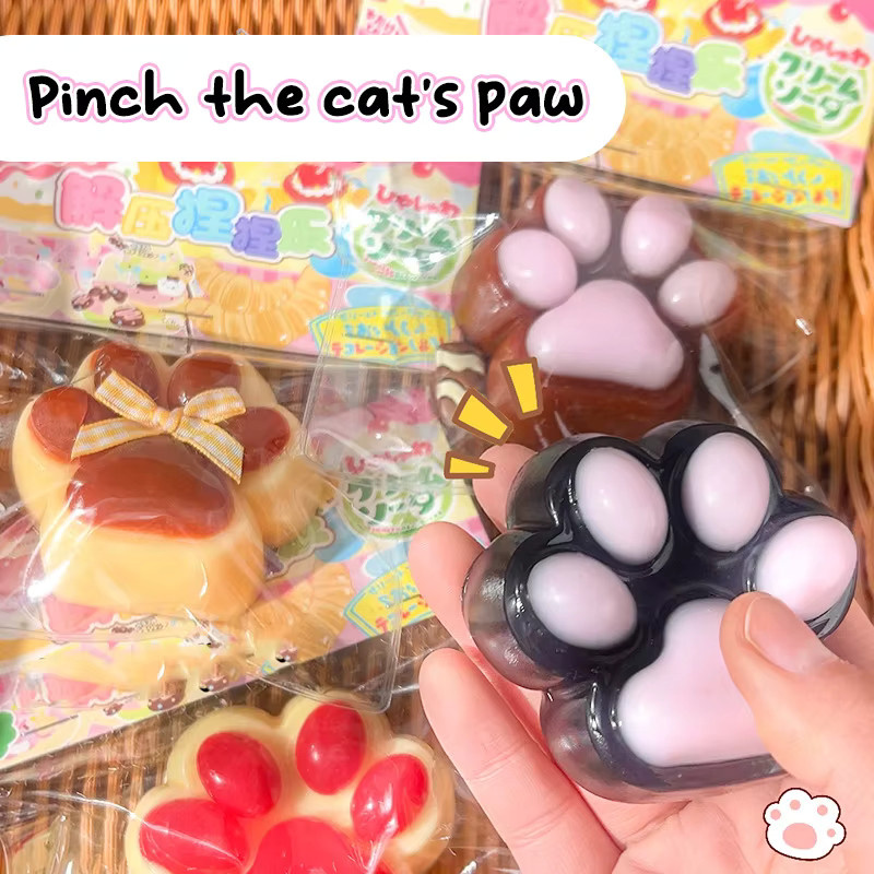 MYPANDA Katzenpfoten Mochi Taba Squishy Zappelspielzeug Plüschkatzenpfote Silikon - Bild 3