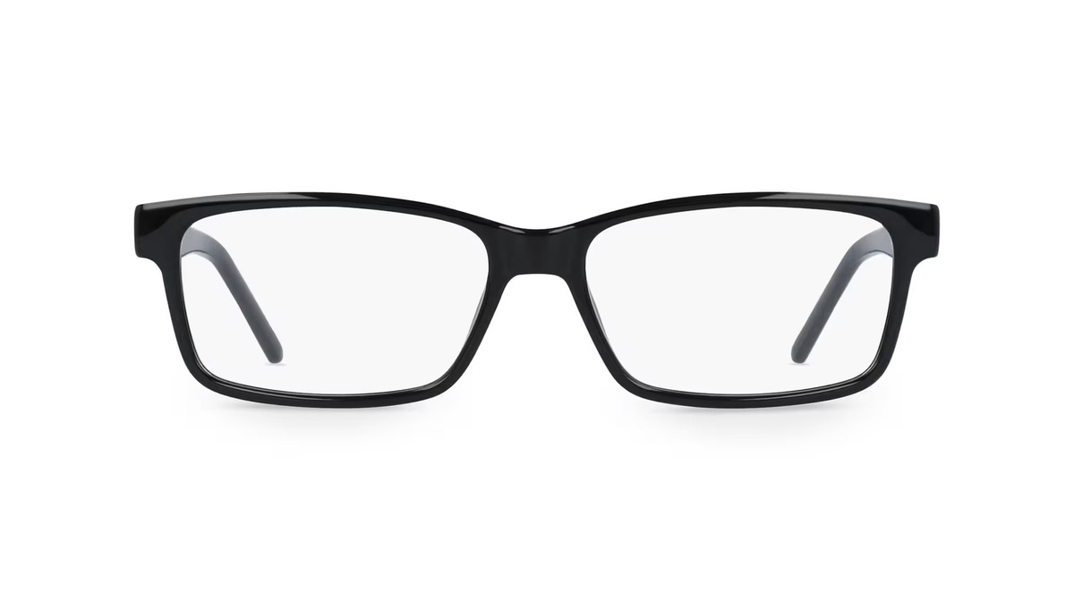 Fielmann LD 004 CL Korrektionsbrille, Vollrand, Quadratisch, Kunststoff, schwarz, Herren - Bild 1