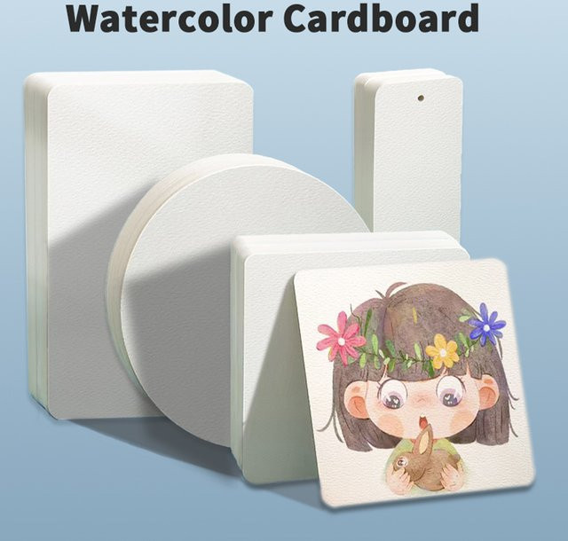 Tonpei Aquarellpapier Postkarten Set, 50 Blatt, Weiß - Bild 1